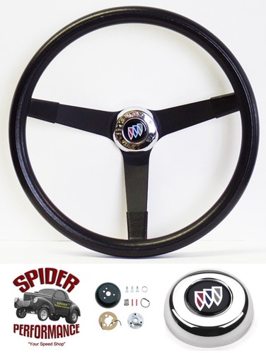 67-68 Wilcat Skylark LeSabre Electra steering wheel BUICK 14 3//4/" VINTAGE BLACK
