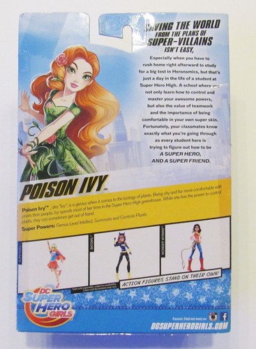 New In Package DC Super Hero Girls /"Poison Ivy/" 6 Inch Figure