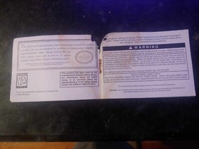 Vtg 1995 NINTENDO Virtual Boy GALACTIC PINBALL Instruction Booklet Manual *ONLY*