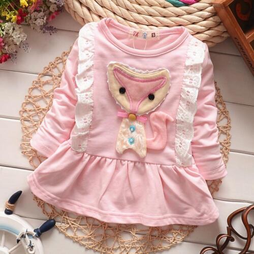 Newborn Baby Girl 100/% Cotton Fashion Clothing Infant Dresses Toddler Baby Dress