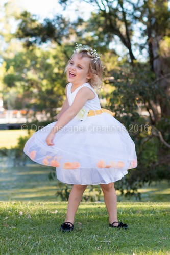 Flower Girl Pageant Wedding Party Dress Flowergirl Birthday Petal Size 1-12 yrs
