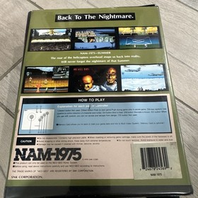 Nam-1975 NAM-1975 Neo Geo AES US English 1990 LN Except Censorship Complete CIB