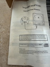 Sega Dreamcast Box Only & Manual No Console, No Inserts