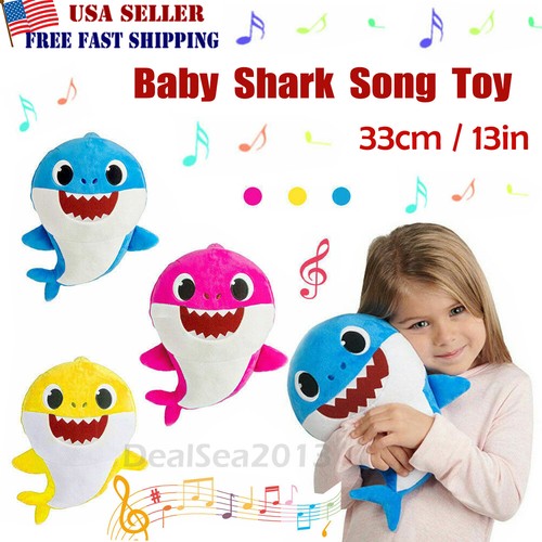 2019 Baby Shark Plush Singing Plush Toys Music Doll English Song Toy Gift US