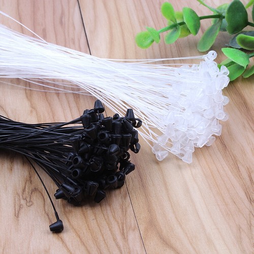1000pcs Loop Locks Plastic Snap Lock Pins Security Tag Label Fasteners Garments