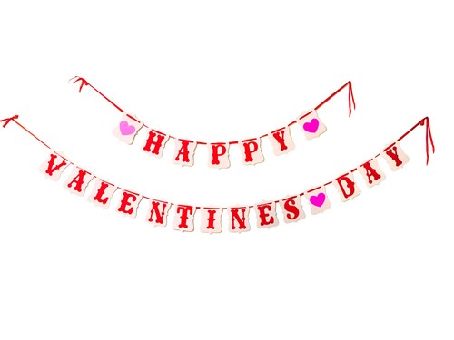 Details about / Happy Valentines Day Banner Valentines Day Party Supplies Favors USA Seller