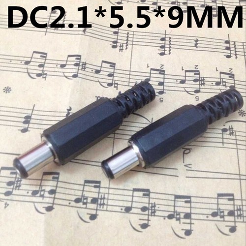 2.1x5.5mm Male Female DC Power Plug Socket Jack Connector Pack 10 Pair 20pcs