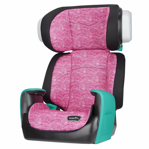 Fuchsia Shock Evenflo Spectrum 2-in-1 Booster Car Seat