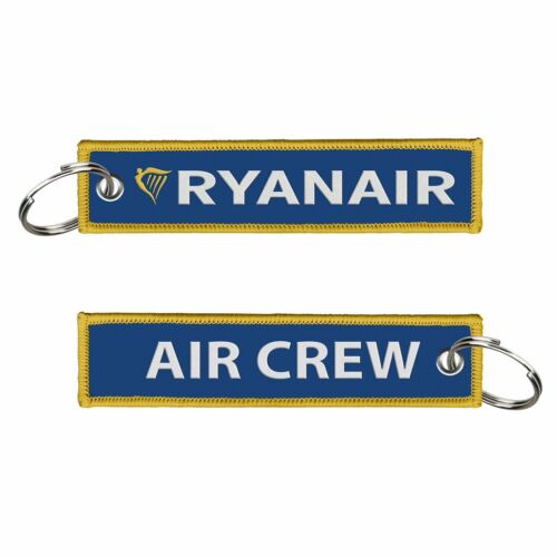 Ryanair-Crew Embroidered Keyrings x2
