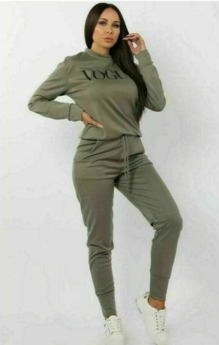 Ladies VOGUE Lounge Wear Sweatshirt Women/'s Joggers Tracksuit Jogsuit UK