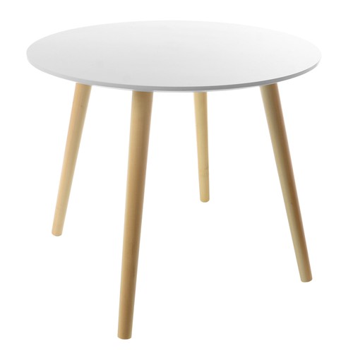 RETRO TABLE BASSE DSW EIFFEL 60x50 VINTAGE DESIGN MODERNE TUTUMI BLANC NOIR