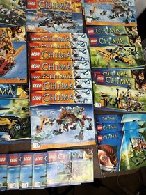 HUGE Lot of 54 Lego CHIMA Manuals 70227 70143 70144 70009 70134 70228 70130 EUC