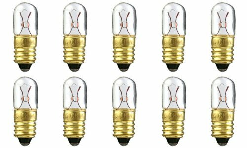 T-3.25 shape Box of 10 6.3 V 0.945 W E10 Base CEC Industries #40 Bulbs