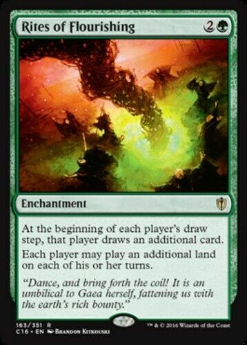 1x Rites of Flourishing NM English MTG Commander 2016