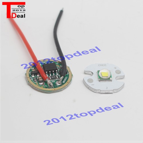 10W Cree XM-L T6 Cool White LED Light DC 3.7V 2.5A XML LED Dimmer Driver DIY
