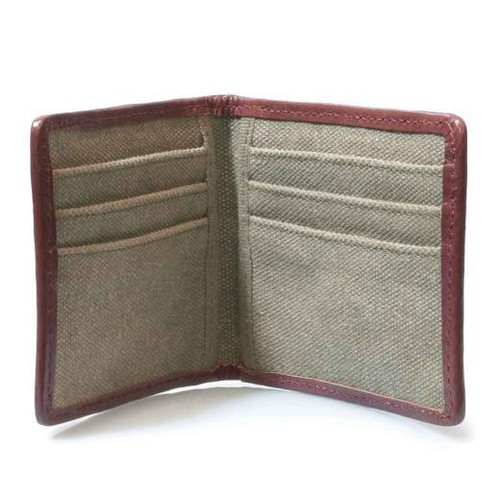 TRP0400 TROOP LONDON HERITAGE CANVAS WALLET OYSTER CREDIT BUSINESS CARD HOLDER