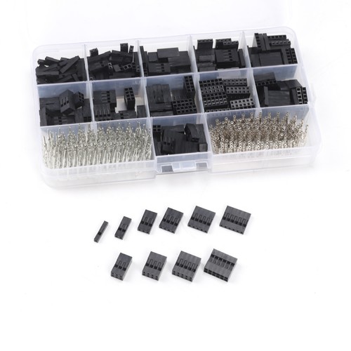 620x2.54mm Dupont Housing Connectors Pin Header Male Female Crimp Pins Kit New