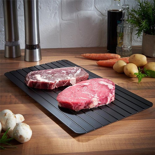 Kitchen Thawing Plate Fast Defrosting Tray Thaw Defrost Meat Frozen Food Tool#