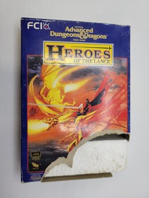 🌟 Advanced Dungeons & Dragons Heroes Of Lance Nintendo NES Complete In Box CIB