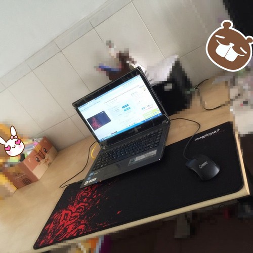 Red Razer Goliathus Fragged Large Laptop Gaming Mouse Pad Keyboard Mat 700*300mm