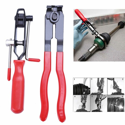 Ear Type CV Clip Clamp Tool and CV Joint Boot Clip Clamp Hand Hose Pliers Set U2