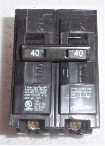 MURRAY MP240 40AMP CIRCUIT BREAKER NEW NO BOX