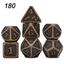 7 Pcs//Set Alloy Metal Dice Set Playing Game Poker Card Dungeons Dragons Party