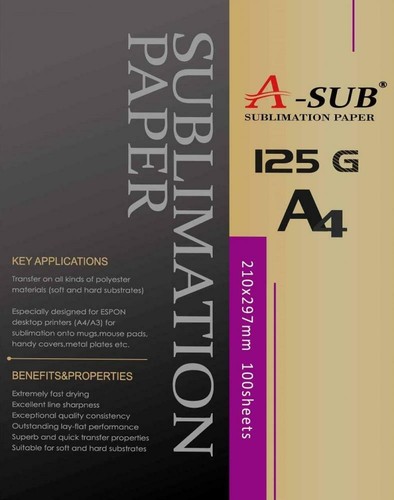 RICOH GX Series A4 210x297mm A-SUB sublimation paper A4 for EPSON ME Series