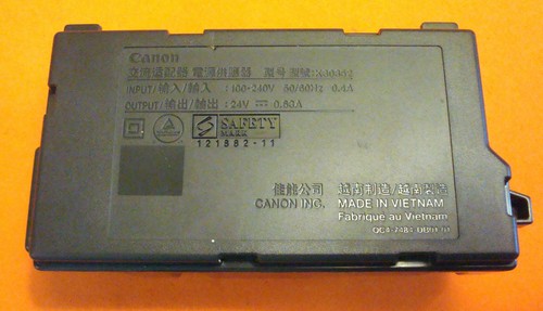 K30352 CANON AC ADAPTER 24 V 0.63 A FOR PIXMA MG2520 MG2920 TESTED I5.3