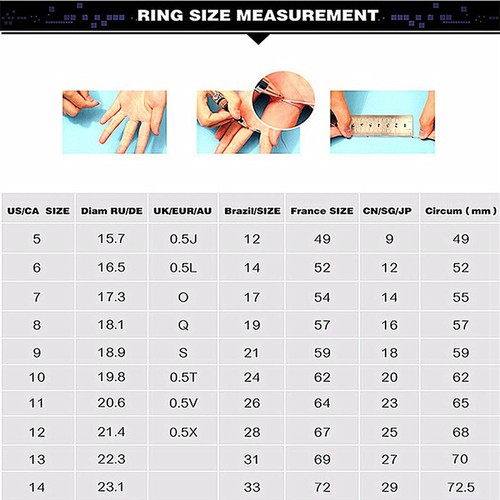 Women Thin Band Rings Red Crystal Rhinestone Wedding Jewelry Size 6-10 LD