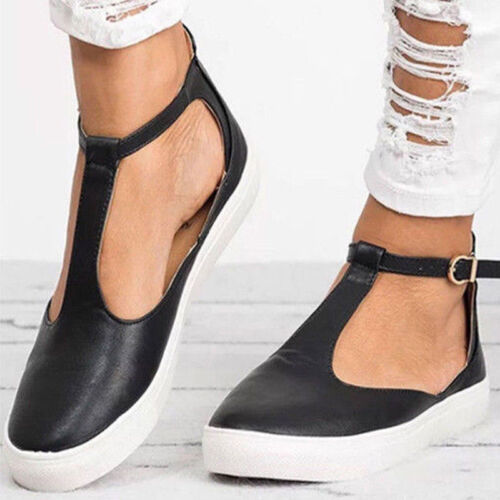 Women/'s Casual Brogues Flats Heels Slip On Pumps Oxford Comfy Loafers Shoes Size
