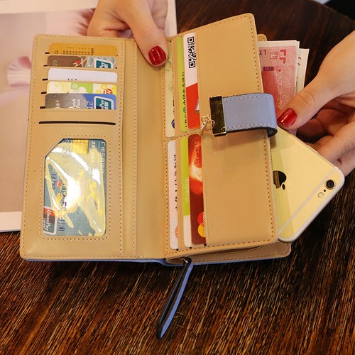Womens RFID Blocking PU Leather Card Holder Purse Wallet Clutch Bag Lady Handbag