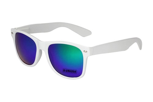 Occhiali Nerd Occhiali da sole VINTAGE A SPECCHIO UOMINI DONNE UOMO DONNA NERO
