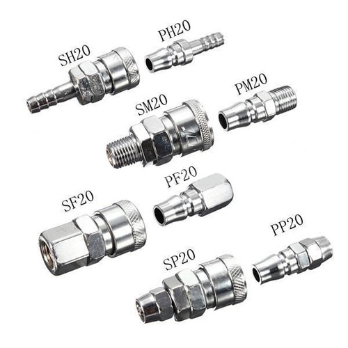 5xAir line Hose Compressor Connector Coupler 1//4/" BSP Female Thread Fitting
