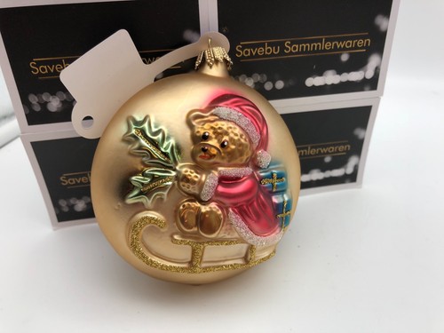 Lauscha Glas ⭐️⭐️ Christbaumschmuck Ornament 9 cm ⭐️⭐️ Neuware
