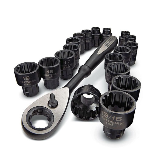 31088 Brand New Craftsman 19pc Universal Max Axess Mechanic/'s Set