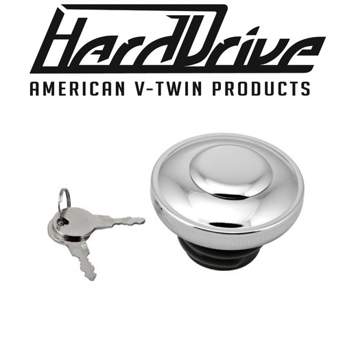 Harley Davidson HardDrive Screw In Locking Gas Cap Custom Chopper Bobber Cruiser