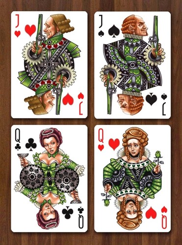 Avant Garde Green Playing Cards Deck Brand New Sealed