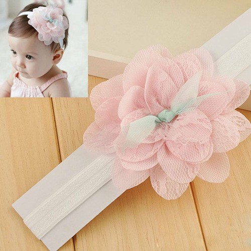 Cute Baby Girl Toddler Lace Flower Hair Band Headwear Baby Headband Accessories