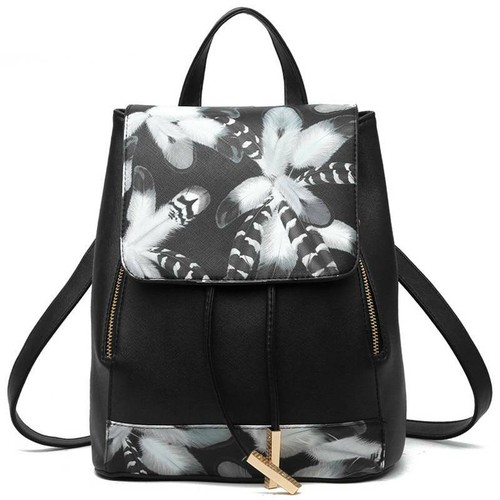 Women Butterfly Floral Backpack Rucksack Anti-theft Satchel School Shoulder Bags