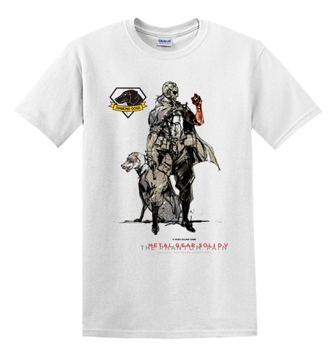 Metal Gear Solid V 5 Phantom Pain White T-Shirt Shirt S M L XL XXL Hideo Kojima