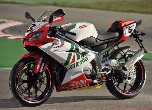 aprilia Racing RS motorcycle wheel decals rim stickers set rs50 rs125 rs250 red