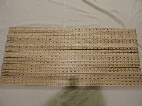 20 Square Yardstick Wood Wooden Ruler Lot Advertising Sign Color Art Craft