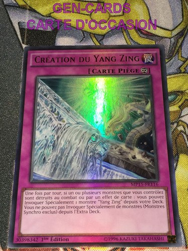 OCCASION Carte Yu Gi Oh CREATION DU YANG ZING MP15-FR116