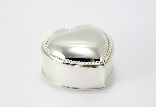 SCHMUCKSCHATULLE HERZ VERSILBERT SILBER SCHMUCKKÄSTCHEN SCHMUCKBOX SCHMUCK LIEBE