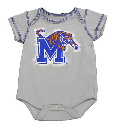 Memphis Tigers Baby Clothing Apparel 3 Piece Creeper Set