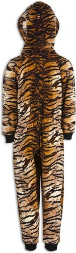 Camille Childrens Unisex Tiger Animal Print All In One Pyjama Sleepsuit