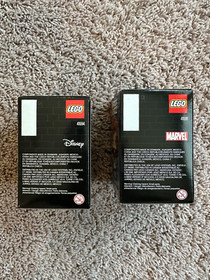 Retired Lego Brick Headz Lot (2) 41591 41594 Disney Marvel Black Widow Salazar