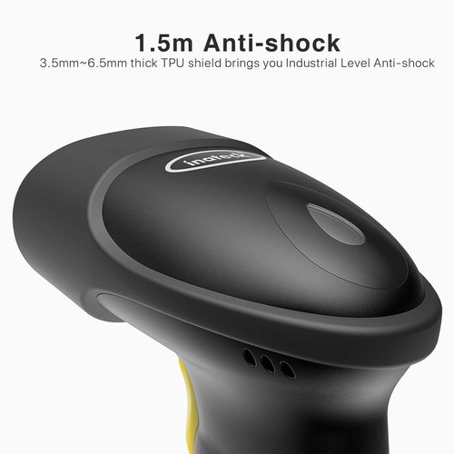 Read Barcodes on Displays Inateck 2D Wireless Barcode Scanner Black