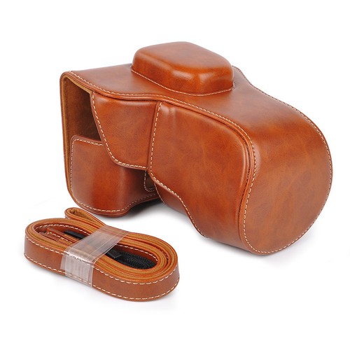 Para Fuji Fujifilm X-T10 XT10 X-T20 XT20 Protector Caso Bolsa De Cámara De Cuero PU Superior